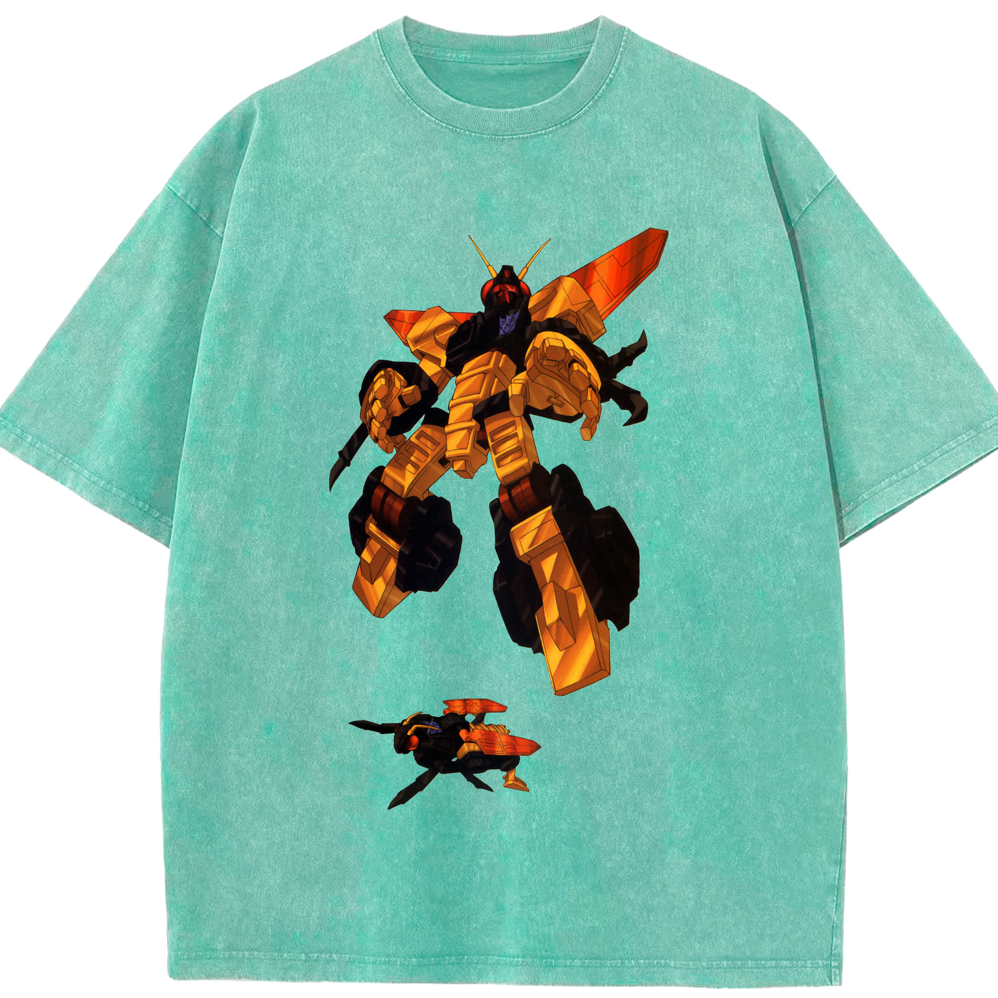 （画像用）  綿100% ヴィンテージ風 半袖Tシャツ（フロントプリント）